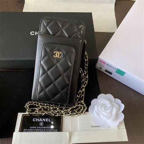 chanel boy phone bag|Chanel cell phone bag.